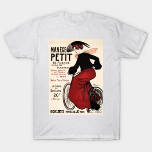 MANEGE PETIT Paris Bicycle Cycles Advertisement Vintage French T-Shirt